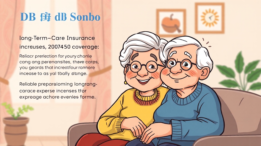DB손보 간병보험 보장 형태 (cartoon 스타일)