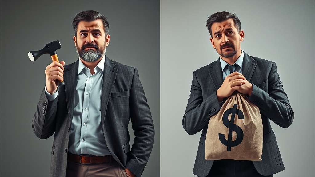 전세 vs 담보대출 비교 (realistic 스타일)