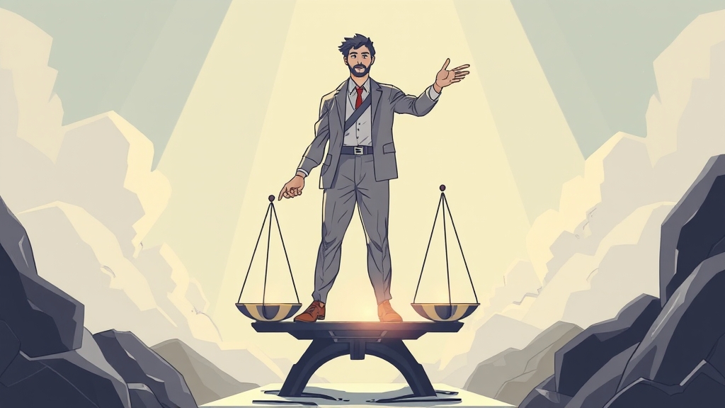 신속채무조정 vs 개인회생, 선택은? (illustration 스타일)