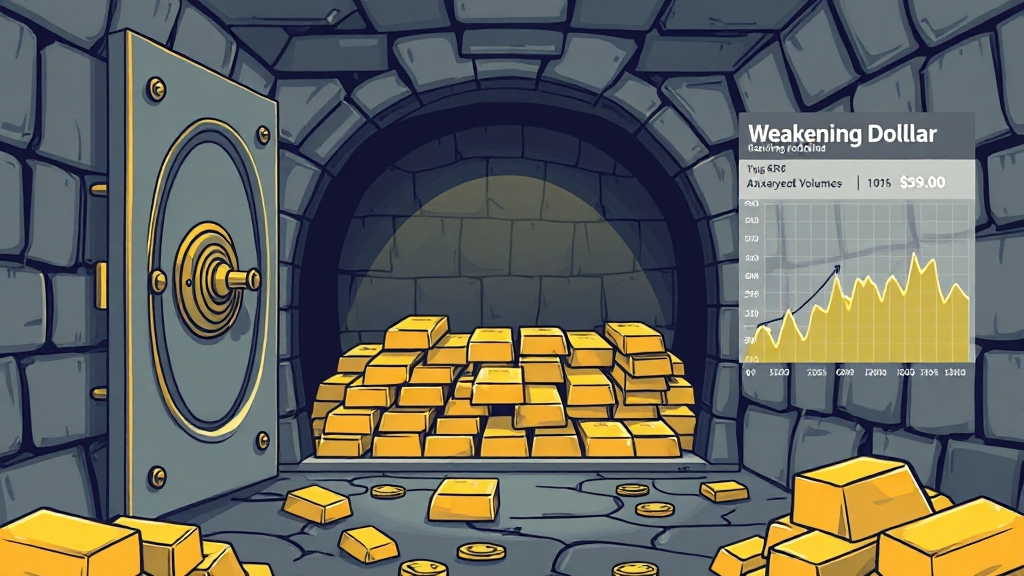 금값 상승 배경 분석 (illustration 스타일)