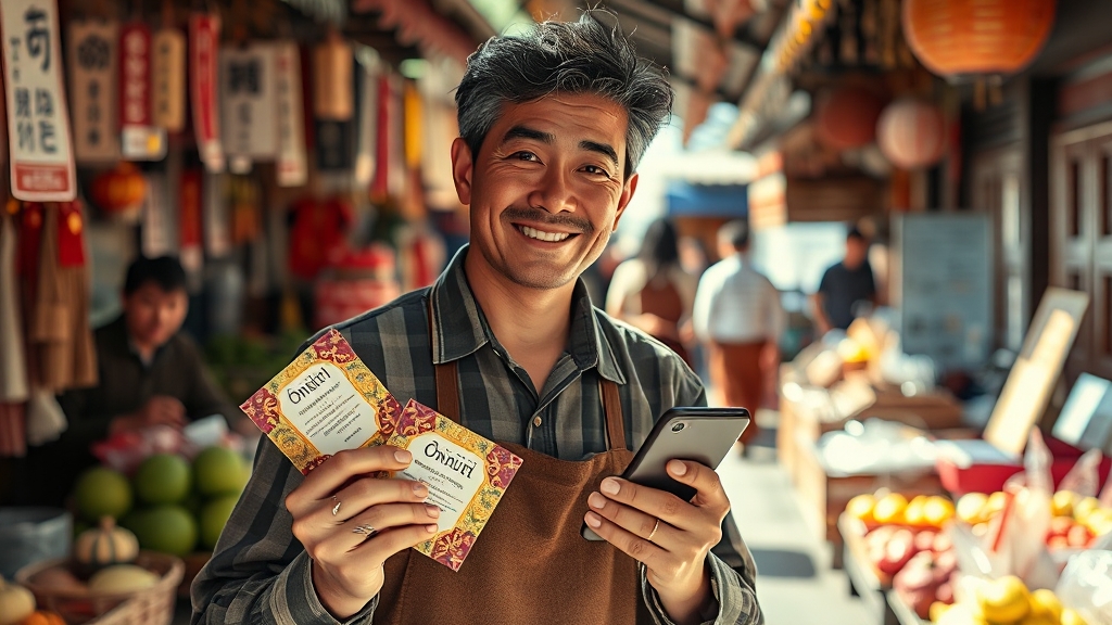 디지털 상품권 활용 꿀팁 (realistic 스타일)