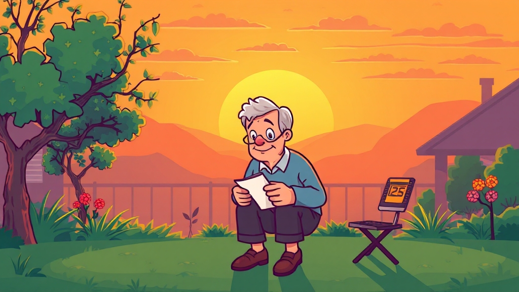 연금 수령 조건 및 방식 (cartoon 스타일)