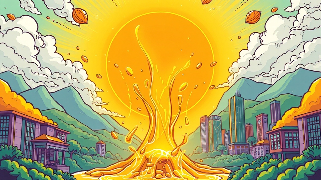 긍정적 시장 전망 및 특별 분양 (cartoon 스타일)