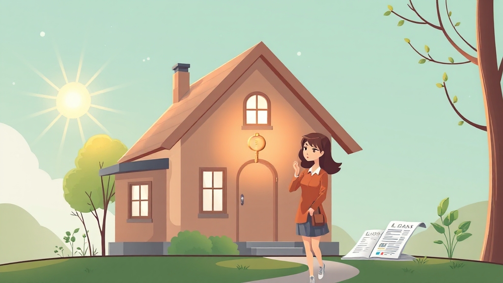 실수요자를 위한 대출 전략 (illustration 스타일)