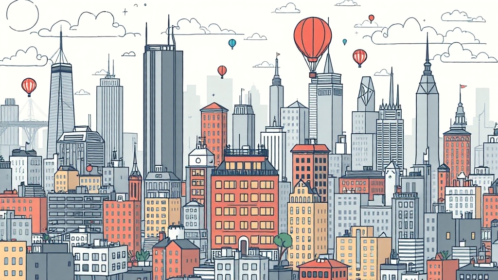 부동산 시장에 미치는 영향 (illustration 스타일)