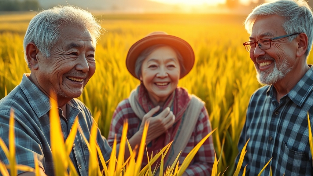 농지연금 장점과 단점 (realistic 스타일)