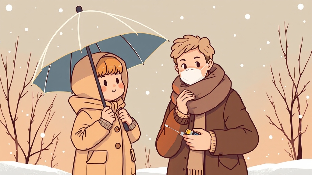 독감, 왜 맞아야 할까요? (illustration 스타일)