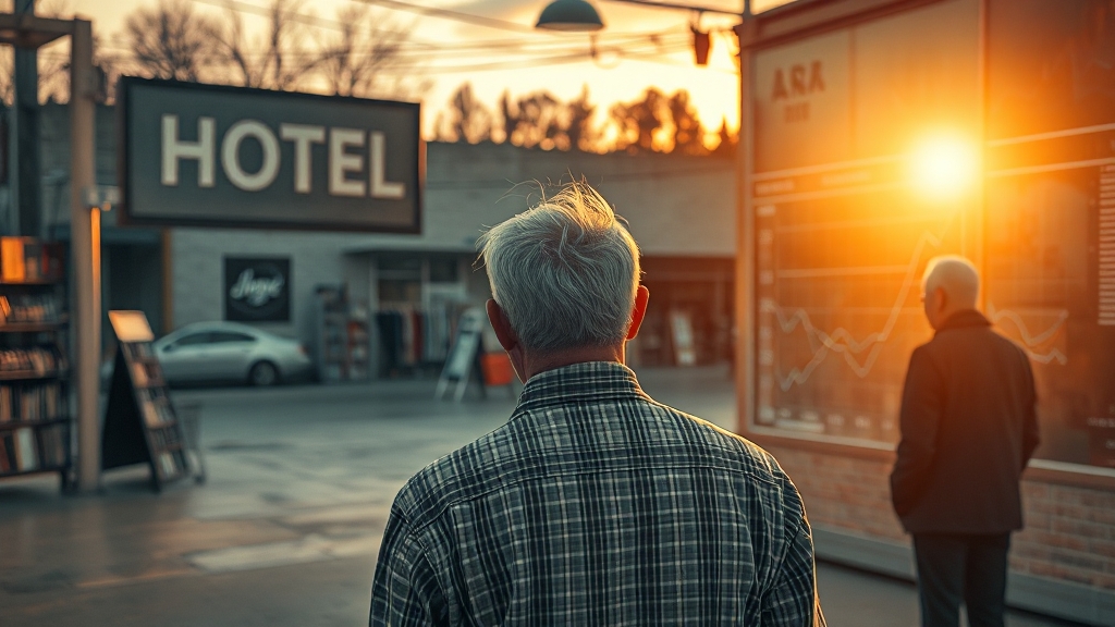 시니어 창업, 현실은? (realistic 스타일)