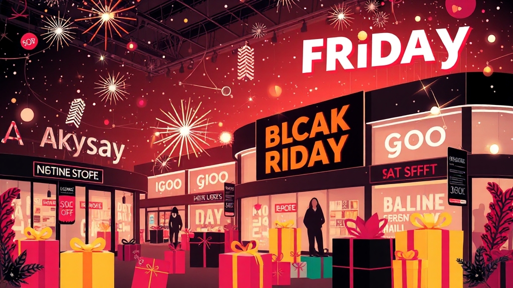 블랙프라이데이, 득템 기회! (illustration 스타일)