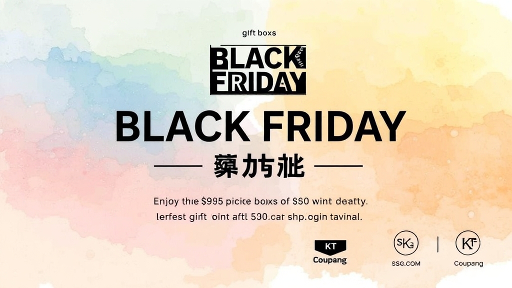 블랙프라이데이 할인 상품 & 혜택 (watercolor 스타일)