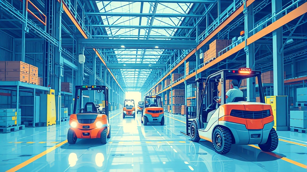 SK AX 물류 자동화란? (illustration 스타일)