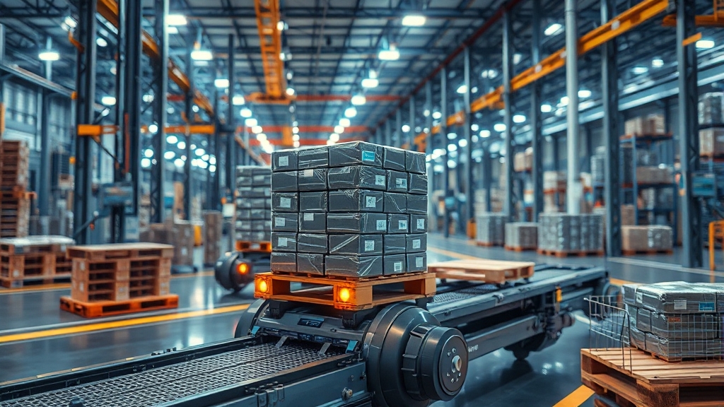 AI 기반 물류 시스템 (realistic 스타일)