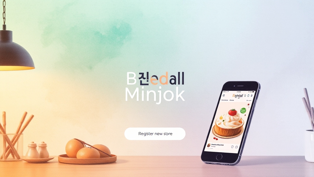 배달의민족 입점 절차 및 팁 (watercolor 스타일)