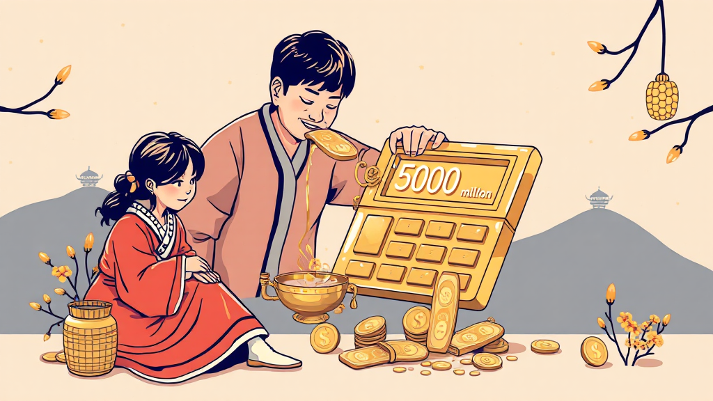 상속세 계산, 핵심은? (illustration 스타일)