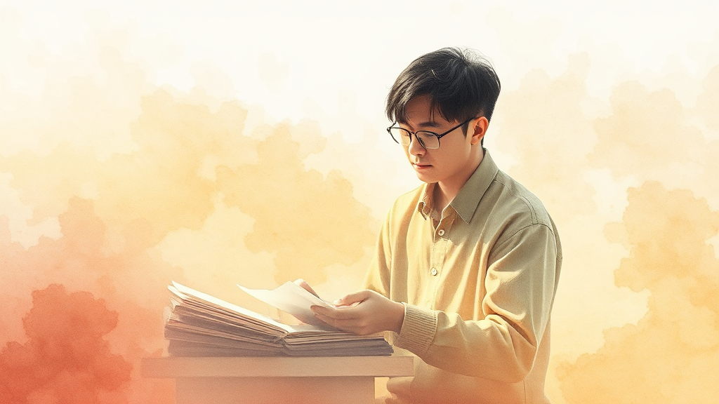 김용범 정책실장 프로필 (watercolor 스타일)