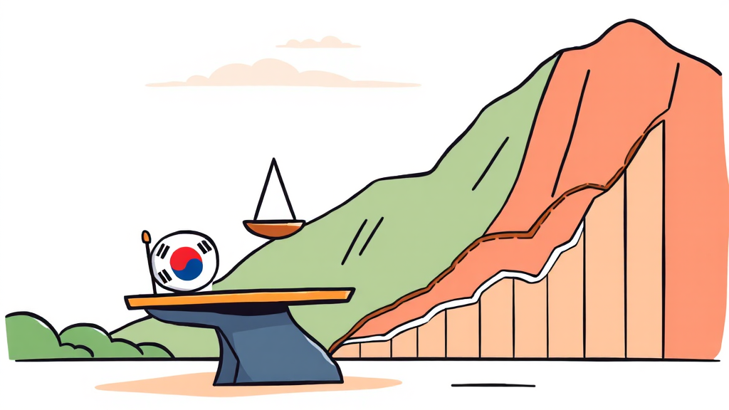 김용범 정책실장의 경제 정책 철학 (cartoon 스타일)