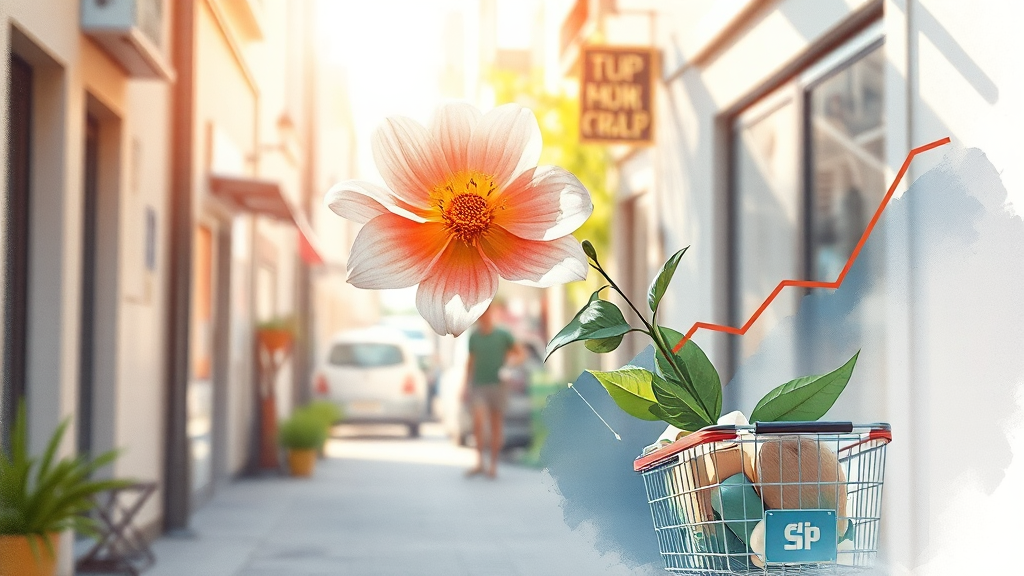 소비쿠폰 정책 효과 및 방향 (watercolor 스타일)