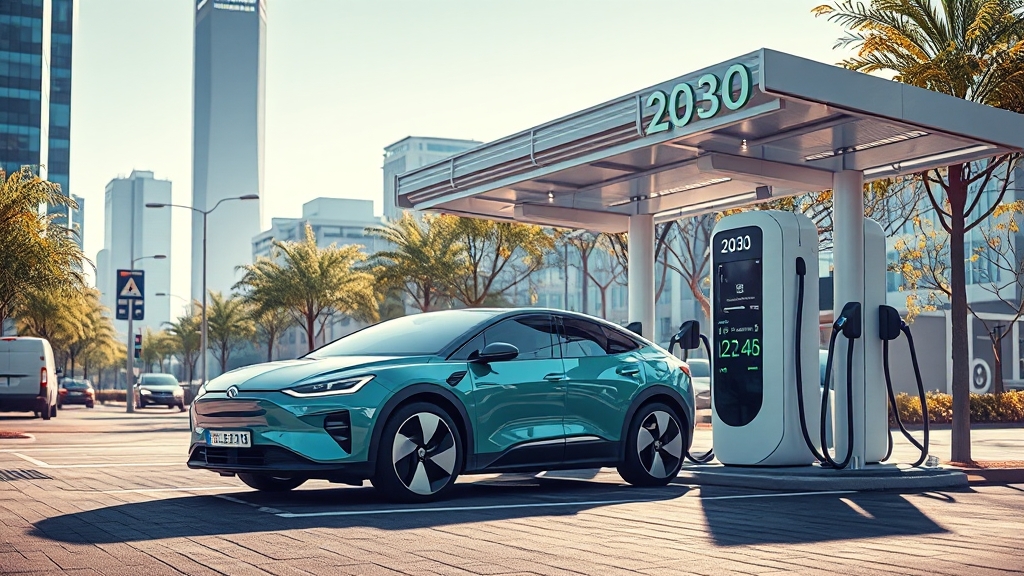 전기차 시장, 미래는? (realistic 스타일)