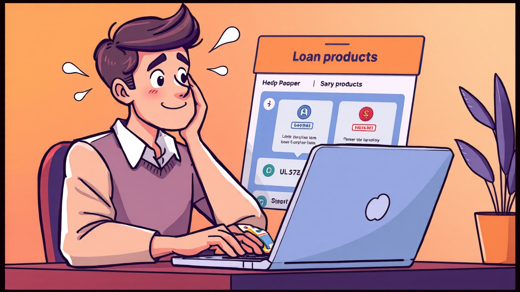 프리랜서 대출 상품 종류 (cartoon 스타일)