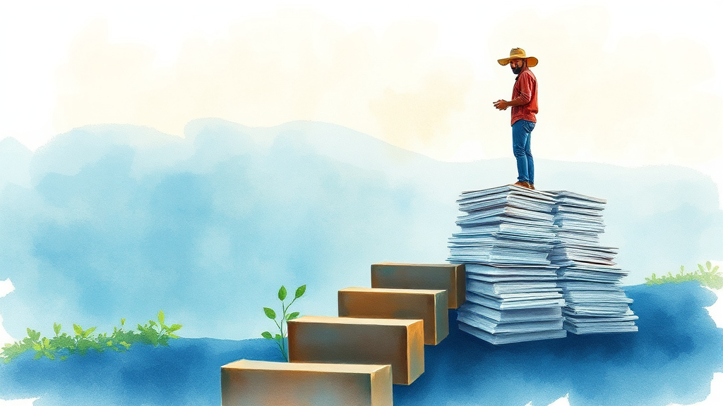 지원금 신청 절차 (watercolor 스타일)