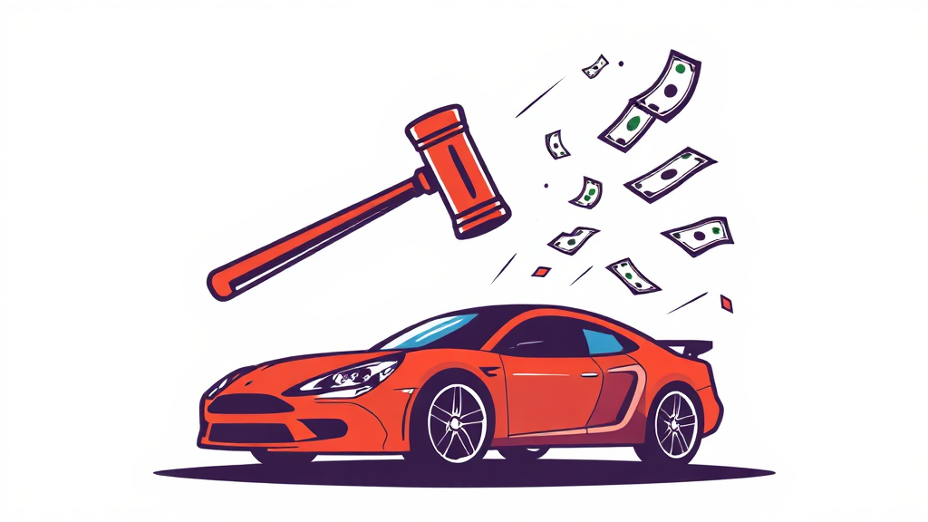 공매 참여 방법 (illustration 스타일)