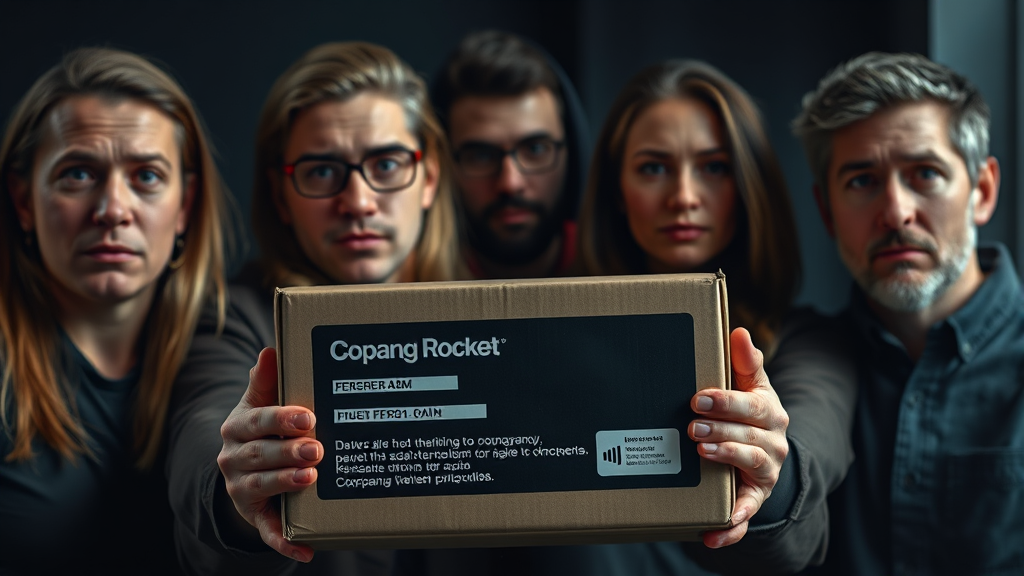 쿠팡 개인정보 유출 개요 (realistic 스타일)