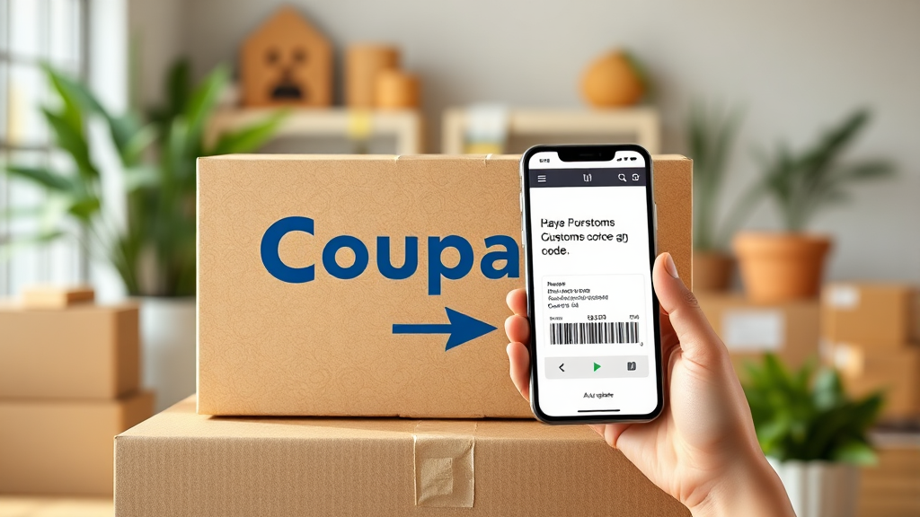 쿠팡 통관번호, 간단하게 업데이트! (realistic 스타일)