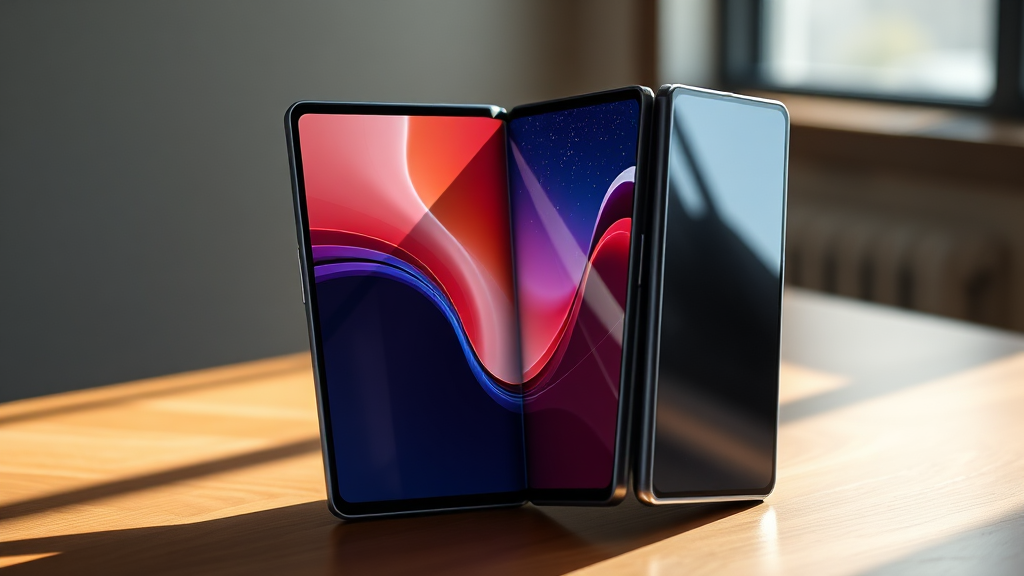 갤럭시 트라이폴드 소개 및 주요 특징 (realistic 스타일)