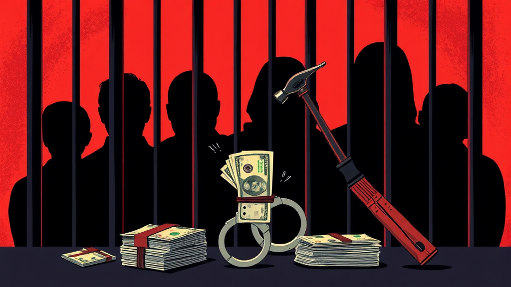 보험사기 처벌 수위 및 법적 기준 (illustration 스타일)