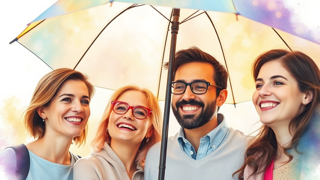 대상자 혜택 (watercolor 스타일)