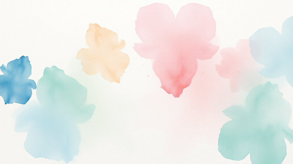 관련 주의사항 (watercolor 스타일)