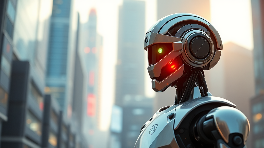 로봇 기반 모빌리티 플랫폼 도약 (realistic 스타일)