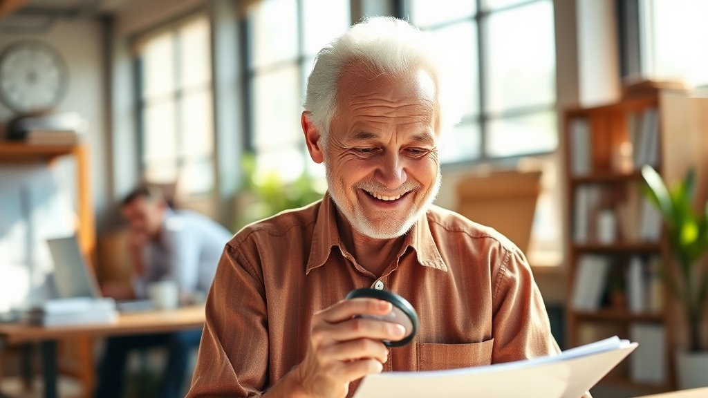 시니어 일자리 참여 후기 & Q&A (realistic 스타일)