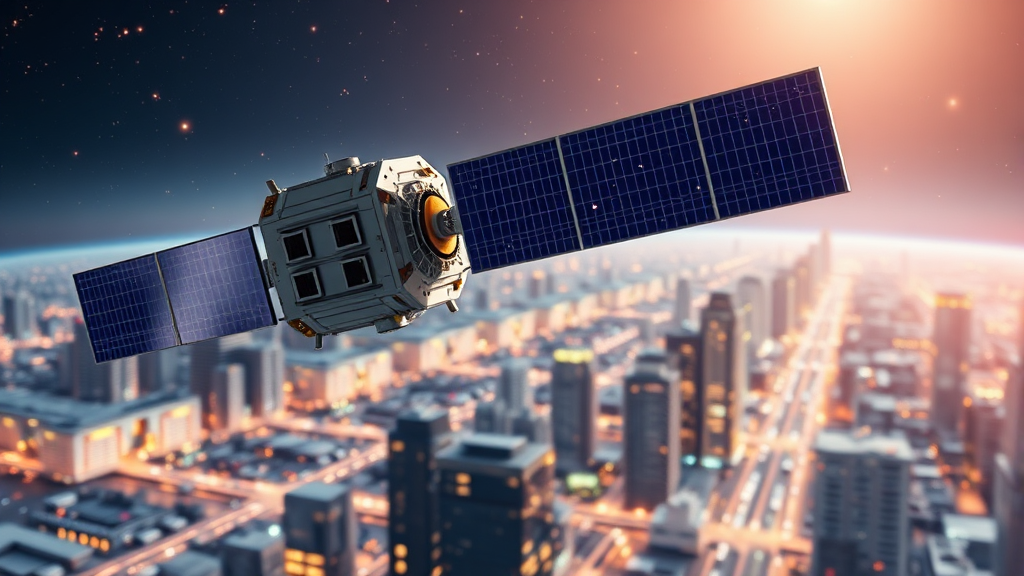 위성 궤도 데이터센터와 주가 영향 (realistic 스타일)