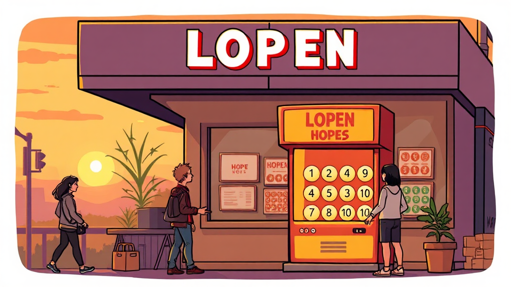 로또 판매점 점포 조건 및 초기 비용 (cartoon 스타일)