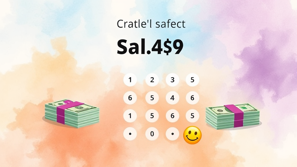 최저임금 실수령액 계산 (watercolor 스타일)