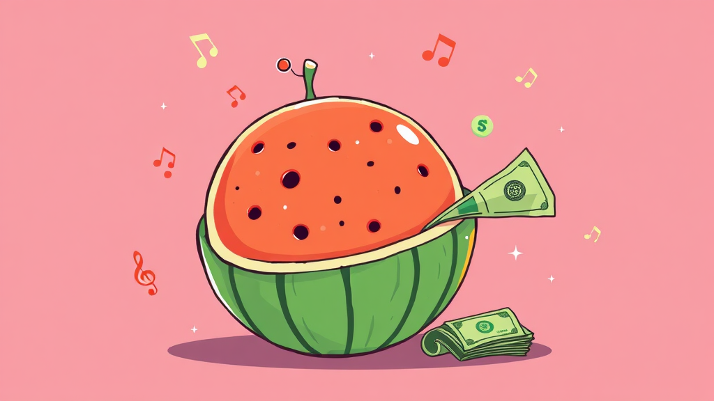 멜론 캐시 활용법 (illustration 스타일)