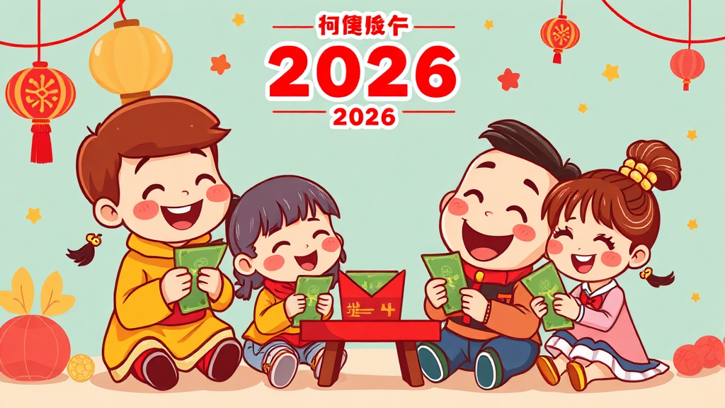 2026년 설날 세뱃돈, 얼마가 적당? (cartoon 스타일)