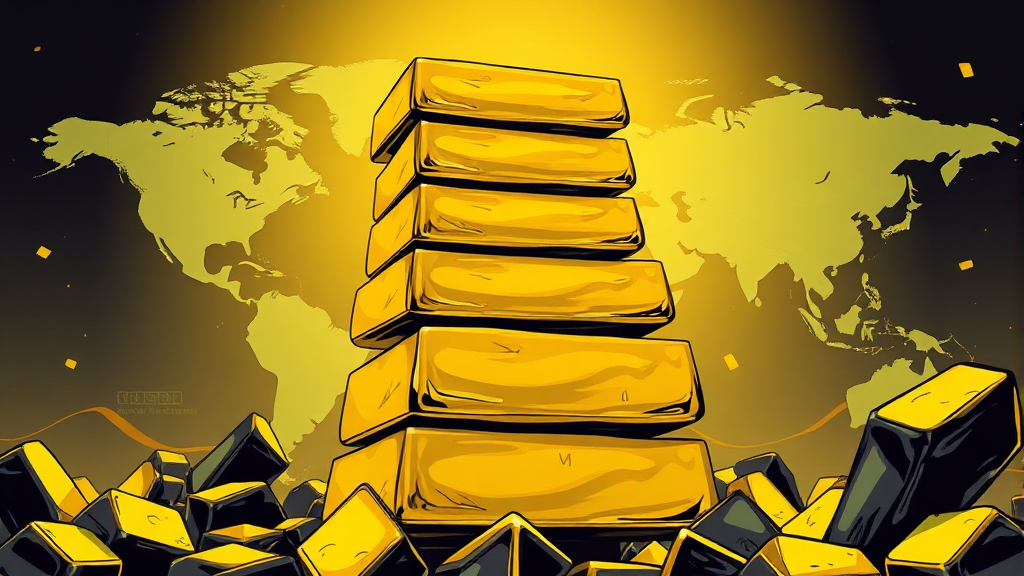 현재 금 시세와 투자 가치 (illustration 스타일)