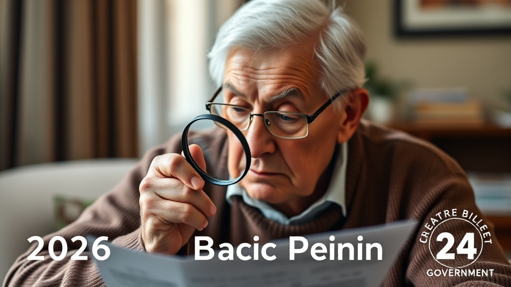 2026년 노령연금 수급 조건 (realistic 스타일)