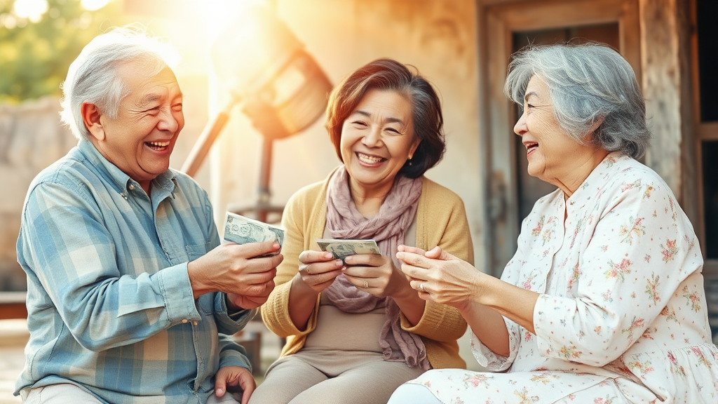 지역별 운영 및 지급 사례 (watercolor 스타일)