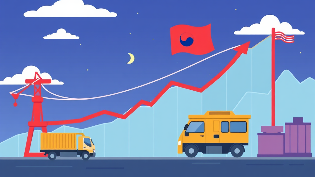 관세 인상, 한국 경제에 어떤 영향? (cartoon 스타일)