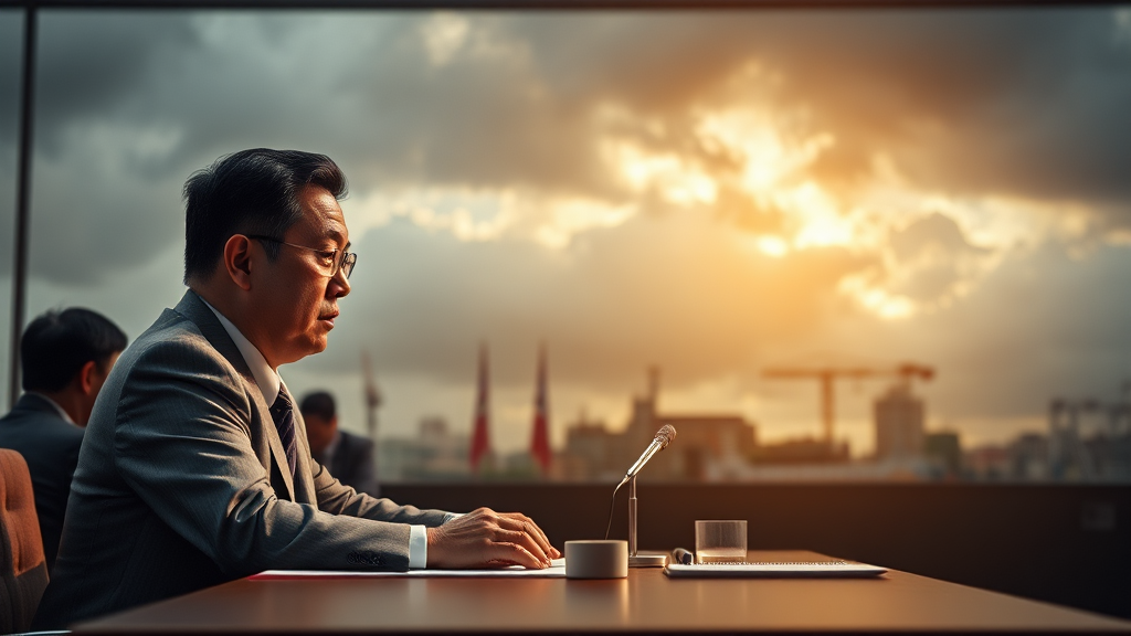 정부는 어떻게 대응하고 있나? (realistic 스타일)