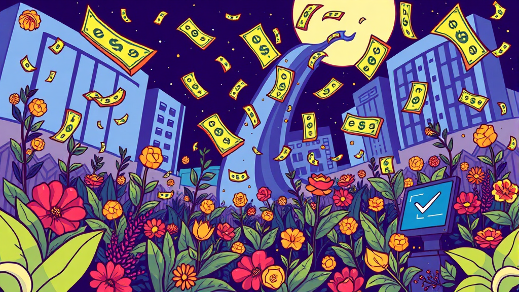 QQQI ETF 개요 및 투자 목적 (cartoon 스타일)