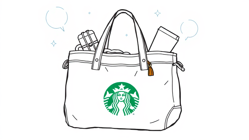 별별꾸러미 가방 활용법: 디자인과 실용성 (illustration 스타일)