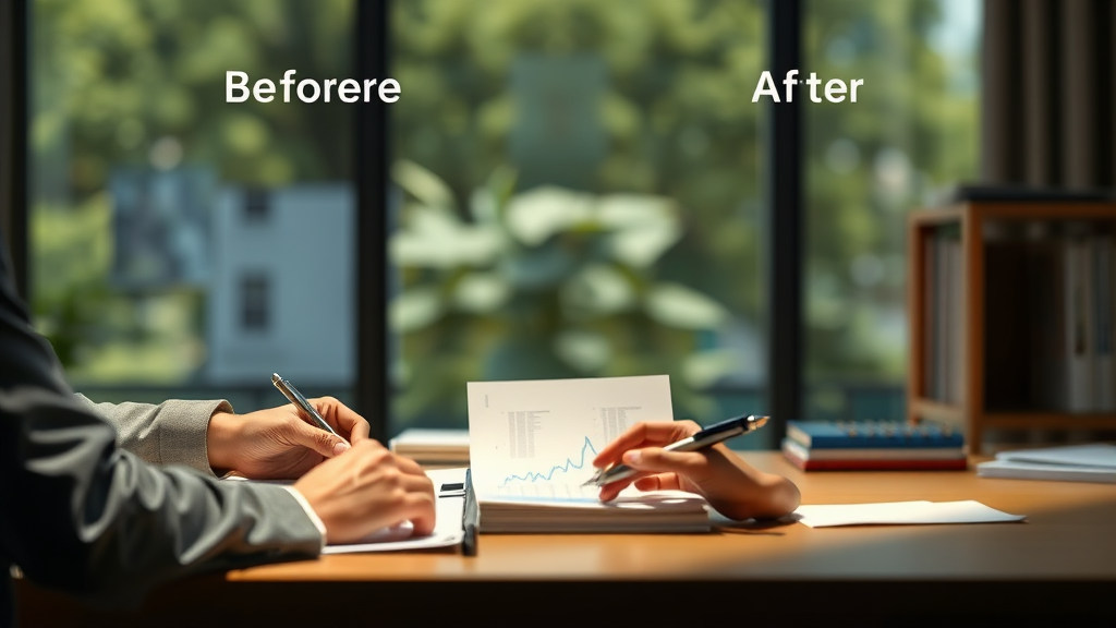 퇴직금 중간정산 전후, 이것만은 꼭 확인하세요! (realistic 스타일)