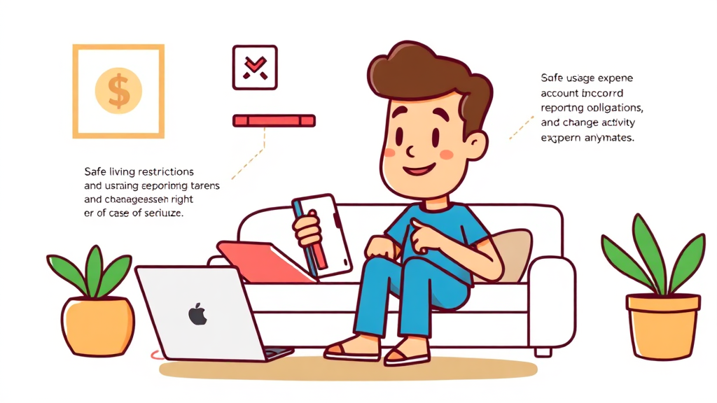 생계비계좌, 이것만은 꼭 알아두세요! (cartoon 스타일)