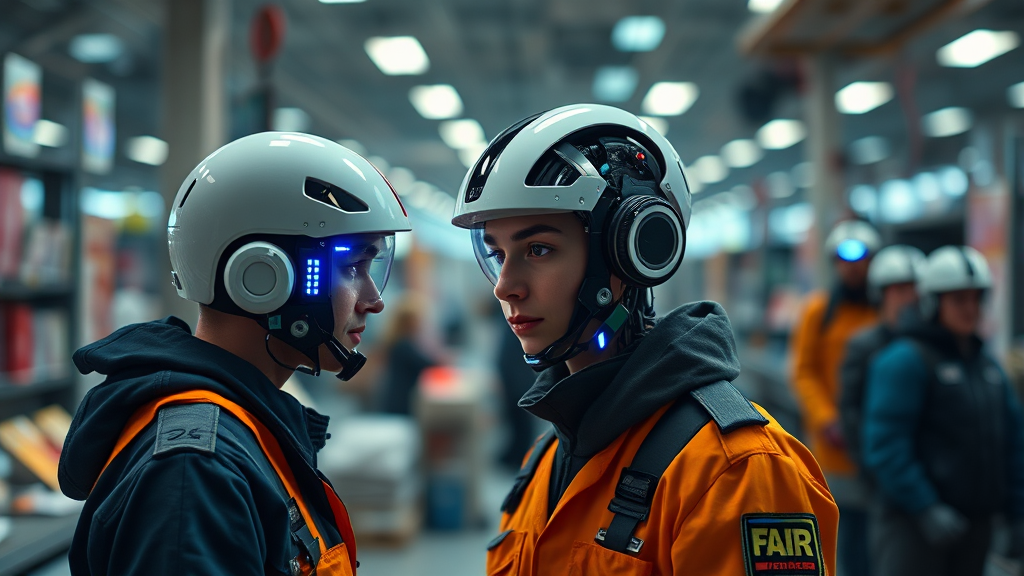 변화하는 고용 시장: AI 시대에 필요한 역량과 미래 준비 (realistic 스타일)