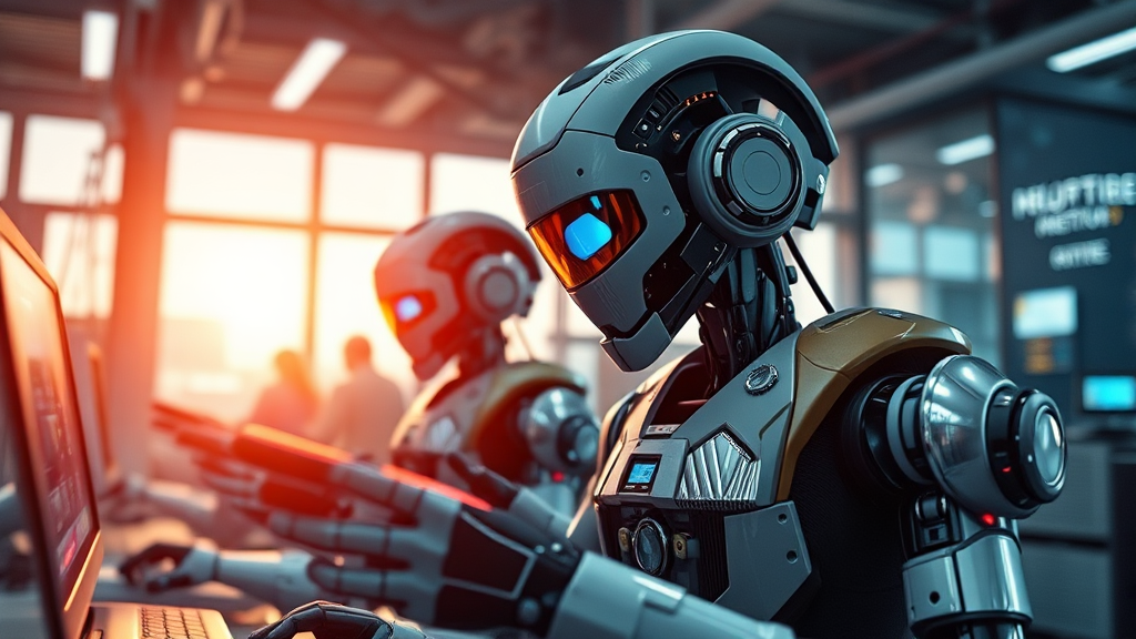 AI 구조조정의 미래 전망과 과제 (realistic 스타일)