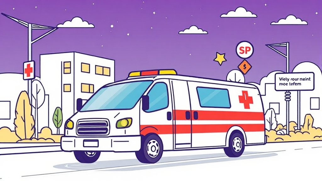 스마트폰으로 1분 만에 접수하는 긴급출동 서비스 (illustration 스타일)